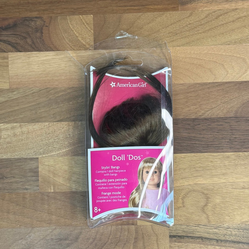 American Girl Doll Dos Stylin Bangs Brown Hair Extension Accessory CLF63 NEW